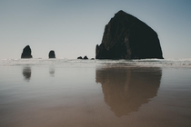Reflections on Cannon Beach OR 