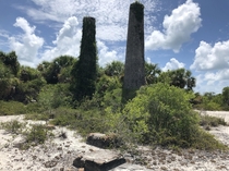 Remains of an abandoned structure at Fort DeSoto Fl