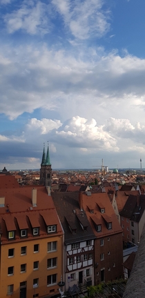 Remnants of the last storm that passed Nuremberg GER