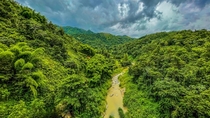 Remote Mountain Valley in Utuado Puerto Rico  