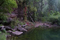 Remote Turquoise Pool in Tonto National Forest Arizona 