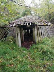 Restored kinda Native American hut in southern illinois