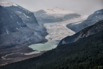 Retreating Saskatchewan Glacier at Banff National Park 