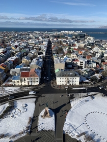 Reykjavik Iceland from the top of Hallgrimskirkja