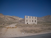 Rhyolite Ghost Town an Old Mining Town near Death Valley on the Border of California amp Nevada US
