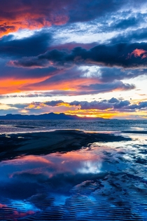 Ripples of time Great Salt Lake UT USA  by hansiphoto