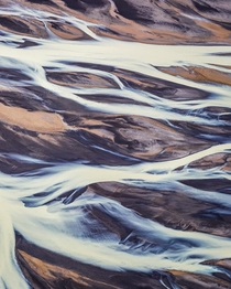 River in Iceland as seen from the air - hope these dont get boring 
