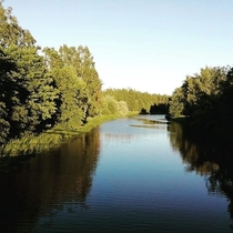 River Vantaa Oulunkyl Helsinki Finland Mid-August  OC x Found on my Instagram account Janzariino