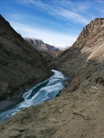 River Zanskar freezing Ladakh 