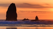 Rocks of Cannon Beach Oregon  by Jarred Decker