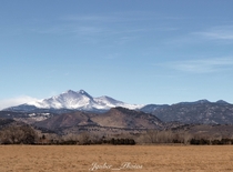 Rocky Mountains from outside of Loveland Colorado OC 