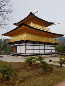 Rokuon-Ji Buddist temple in Kyoto Japan 