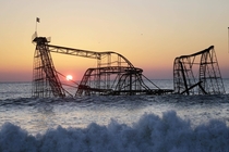 Roller Coaster after Superstorm Sandy New Jersey