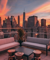 Rooftop view in NYC