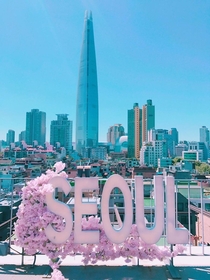 Rooftop view in Seoul South Korea