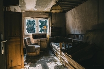 Room in an abandoned Black Forest Clinic Germany 