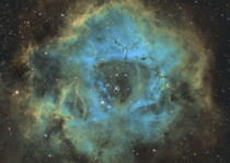 Rosette Nebula in SHO