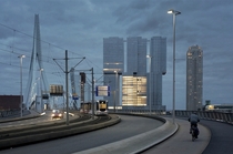Rotterdam with the Erasmus Bridge 