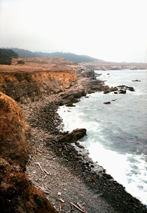 Rough coast near Point Carrillo CA  x