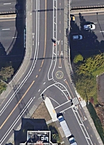 Roundabout for bikes Portland Oregon
