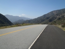 Route  San Gabriel Canyon Road San Gabriel Mountains California USA 
