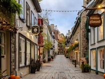 Rue du Petit-Champlain - Old Quebec City Quebec Canada