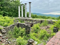 Ruins of a Gilded Age mansion in the Berkshires of Massachusetts 