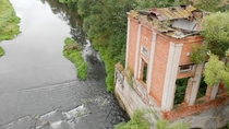 Ruins of an abandoned hydroelectric power station