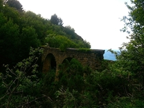 Ruins of an Aqueduct in the Woods - Spain 