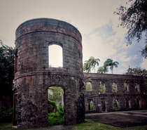 Ruins of Grenade Hall Plantation House Farley Hill National Park Barbados 