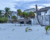 Ruins of Pablo Escobars beach villa Yucatan Coast Mexico 