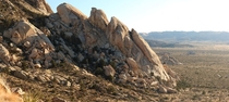 Saddle Rock from the Ryan Mtn Trail Joshua Tree California 