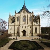 Saint Barbaras Church in Kutn Hora Czech Republic 