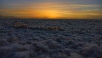 Salt catches the sunset - Salar de Uyuni Bolivia 