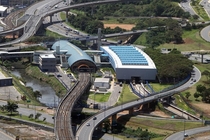 Salvador Brazil metro line  under construction and  