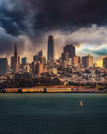 San Francisco as seen from the bay - x