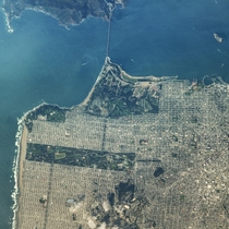 San Francisco satellite image by NASA
