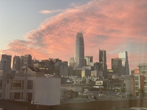 San Francisco sunset - tonight from my apartment