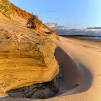 Sand formation hellest beach norway OC x