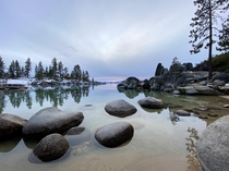 Sand Harbor Lake Tahoe  before the storm 