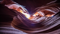 Sandstone waves in Antelope Canyon AZ 