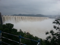 Sardar Sarovar Dam overflowing 