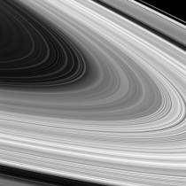 Saturns B ring spread out in all its glory 