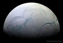 Saturns Moon Enceladus Taken by Cassini 