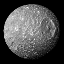 Saturns moon Mimas looks familiar I just cant place it