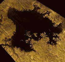 Saturns moon Titan has seas shorelines rivers and lakes filled with liquid rather than water liquid hydrocarbons like methane and ethane flow on the surface  ESANASAJPLUniversity of Arizona 