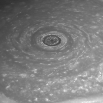 Saturns North Pole image taken by the Cassini spacecraft - 
