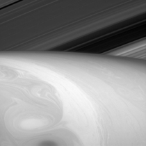 Saturns rings from Cassini 