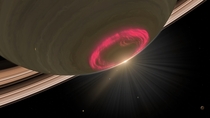 Saturns Southern Aurora taken -- 