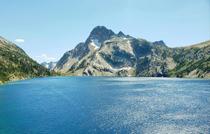 Sawtooth Lake and Mount Regan Sawtooth Wilderness Idaho USA 